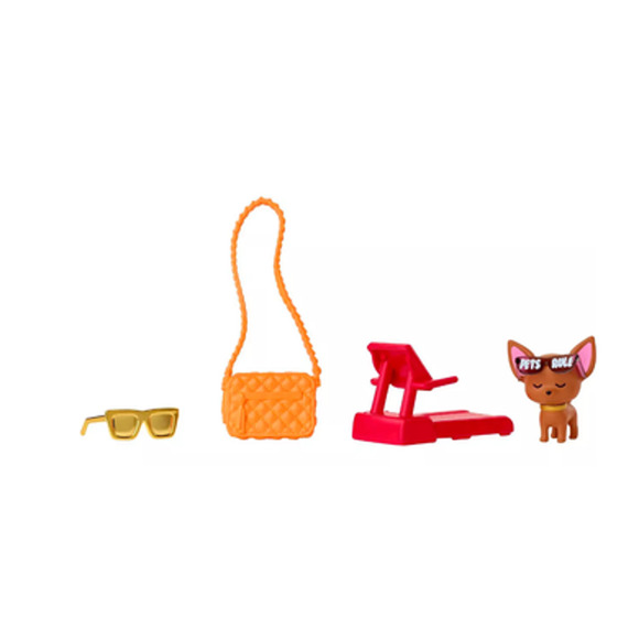 Barbie Extra Doll #16 Paisley Print Oversized Jacket with Pet Chihuahua NIB - Picture 6 of 9